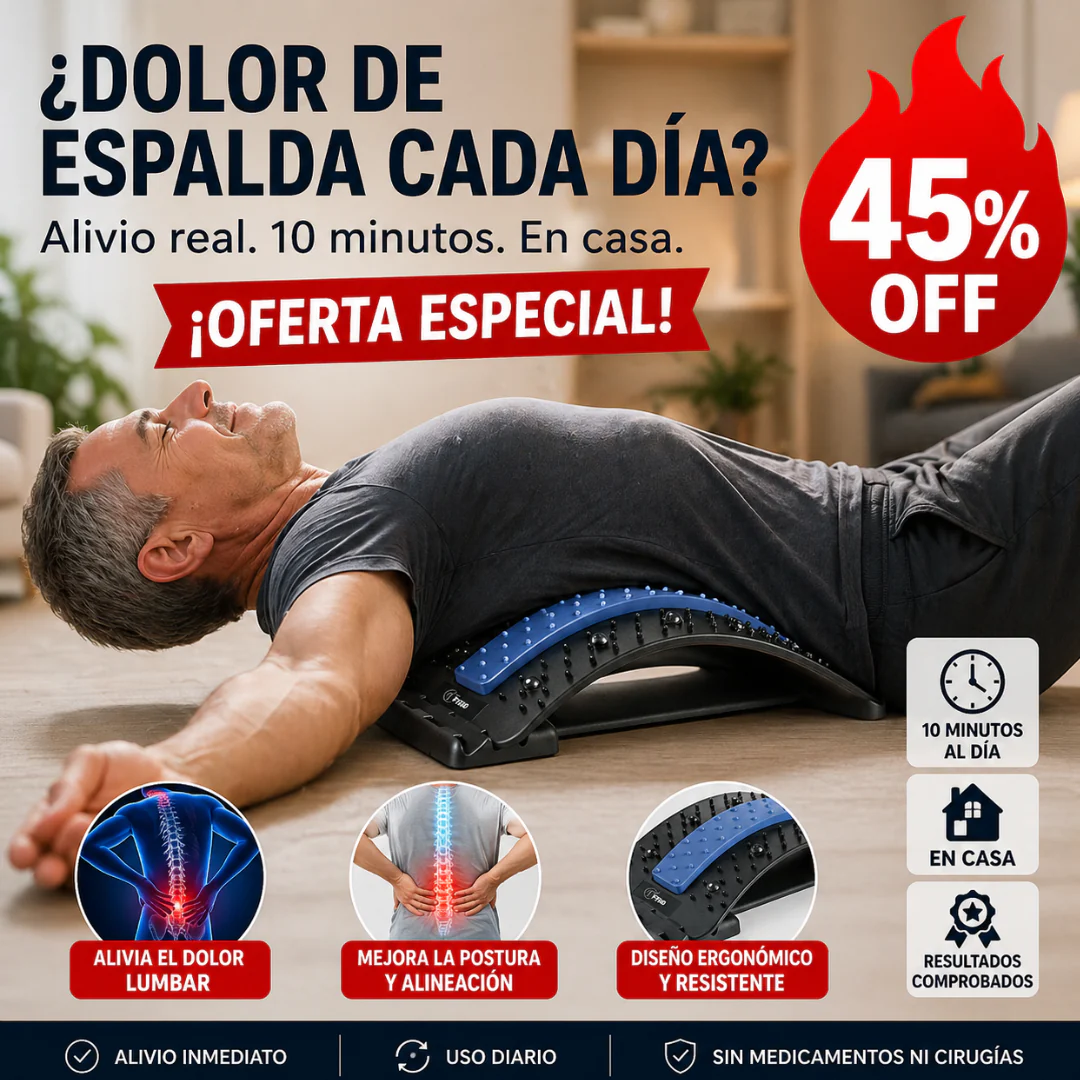 Corrector Postura Lumbar – Estiramiento Profundo – Desde Casa Sin Gastos